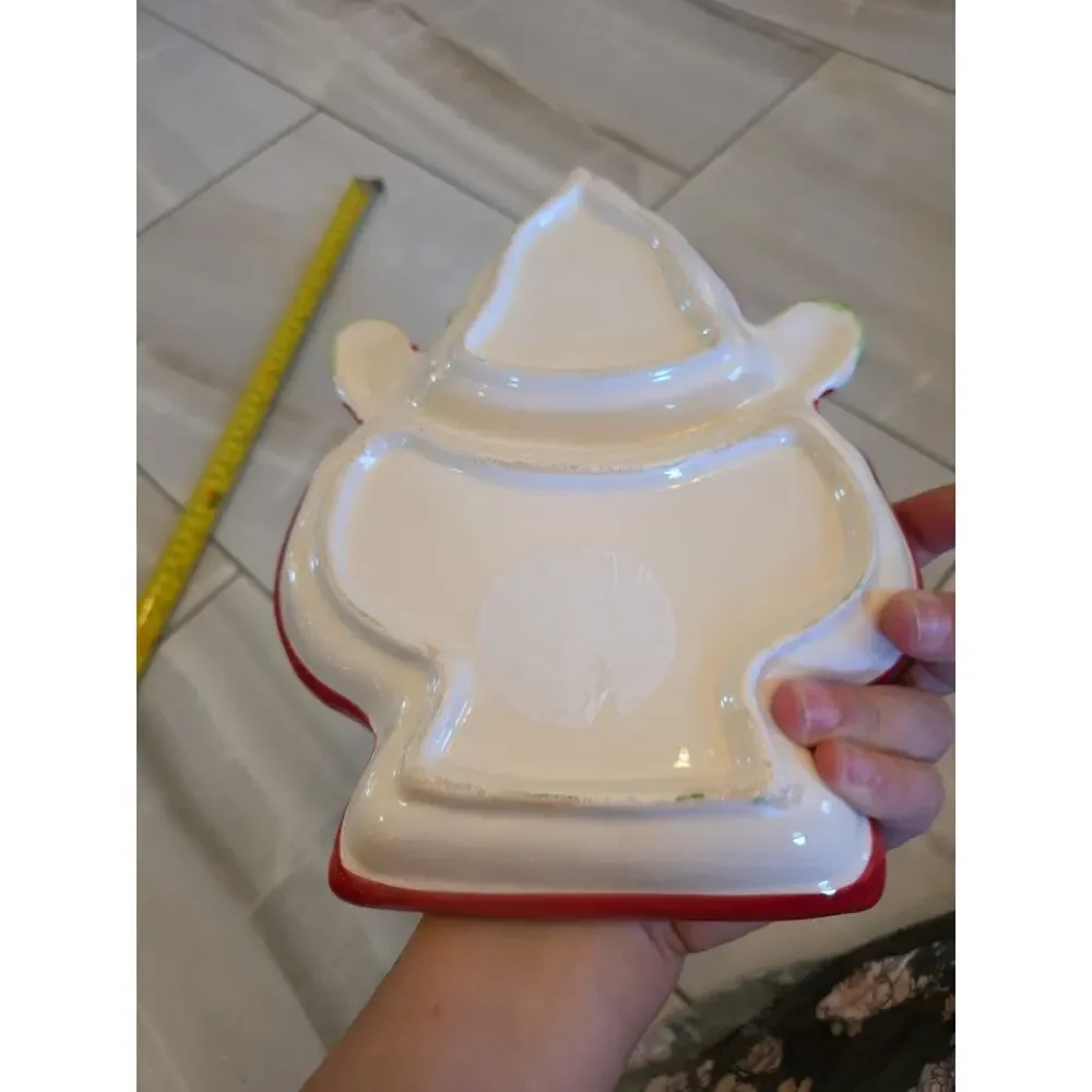 Santa‎ Candy Dish Christmas Plate Platter